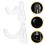 Set Baseball Bat Display Rack Transparant Wandmontage 3