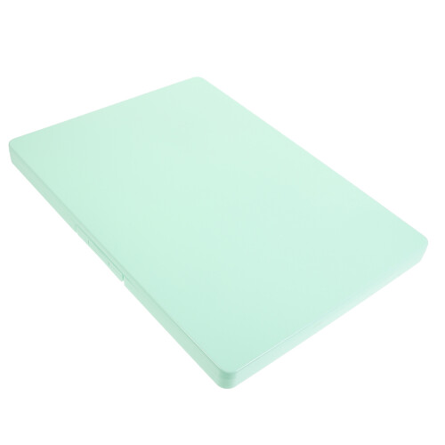 Green Plastic File Case Card Organizer for Storage Use