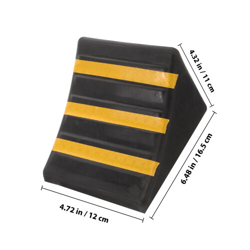 Wheel Chock Draagbare Bandensteun Antislip Rubber 1