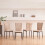 (Beige(Suede), 4 pcs) 4/6 Dining Chairs High Back Velvet/PU Office 1