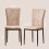 (Beige(Suede), 4 pcs) 4/6 Dining Chairs High Back Velvet/PU Office 4