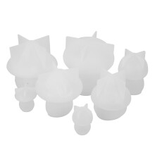 7 Pcs Molds Mushroom Storage Ornaments Diy Plate Casting Silica Gel