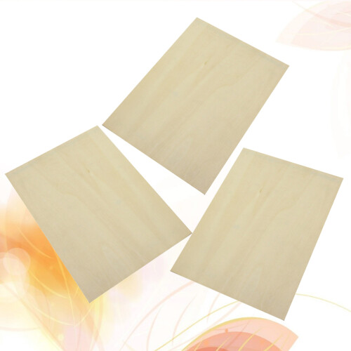 3 Stk Holzbrett Blatt Malplatte 2