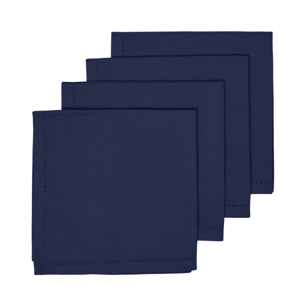 Homescapes (Navy) Cotton Fabric 4 Napkins Set