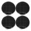 4Pièces Cache Moyeu Auto Protection Solide Design Argenté Facile 3