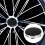4Pièces Cache Moyeu Auto Protection Solide Design Argenté Facile 6