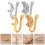 Mlins 4 Falsche Nasenringe 1,1x1 Cm 2