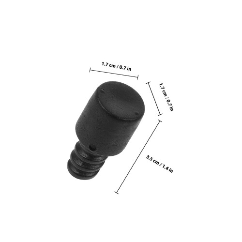 Raindrops 10 Toilettenbürstenzubehör Indoor Ergonomisch Schwarz 1