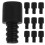 Raindrops 10 Toilettenbürstenzubehör Indoor Ergonomisch Schwarz 6