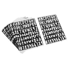 10 Bögen Brief Etiketten Aufkleber Vinyl Weiß