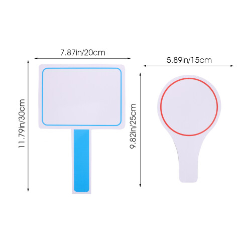 2Stk Mini Whiteboard Abstimmungskarten 2