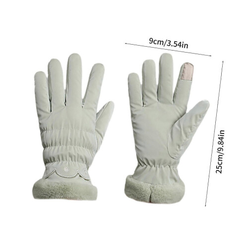 Guanti invernali (beige) termici, touchscreen, guanti da sci, antivento, caldi, per sci e snowboard 2