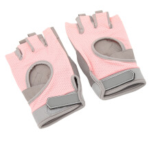 Pink Women's Breathable Workout Gloves 18-20cm Palm Non-slip Wear-Resistant