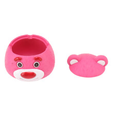 Pink Bear Resin Cigarette Ashtray with Lid, Cute Cigar Decor