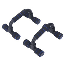 Robuste Kunststoff-Push-up-Ständer mit weichen Griffen, Schwarz & Blau