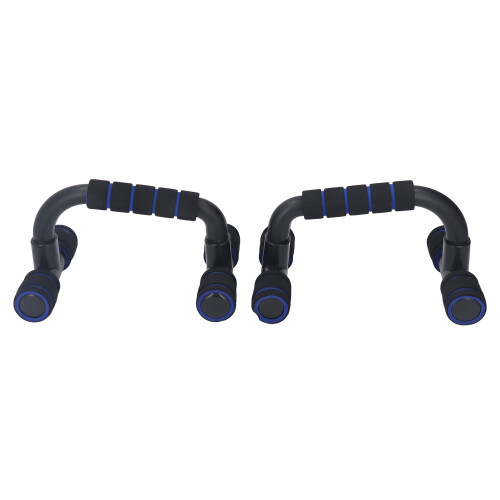 Robuste Kunststoff-Push-up-Ständer mit weichen Griffen, Schwarz & Blau 1