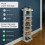 NEO Neo White 7 Tier Wooden Shoe Rack 4