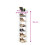 NEO Neo White 7 Tier Wooden Shoe Rack 7