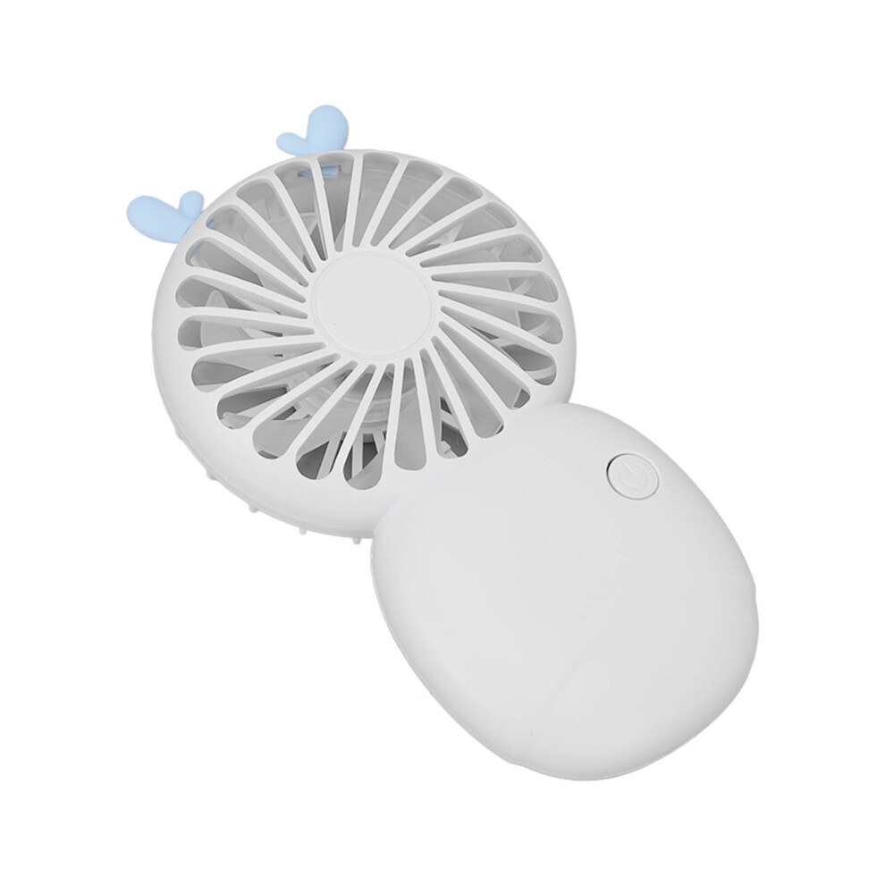 Portable Handheld USB Fan 800mAh Battery White Silent