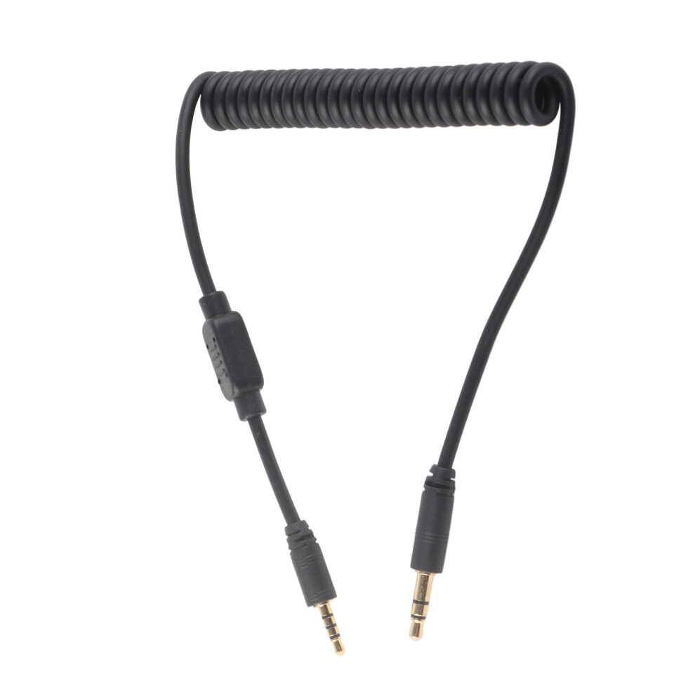 1M Coiled 3.5Mm Dslr Flash Sync Cord - Durable Flexible Waterproof 9411353596811
