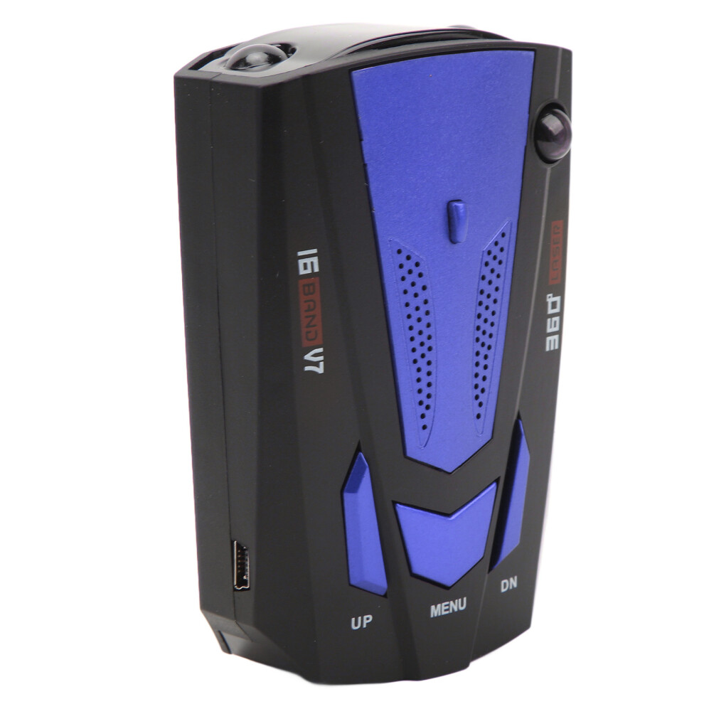 Speed Alarm Car Radar Detector 16 Band 360 Electronic Dog Speed Tester Blue 8701353598467