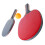Table Tennis Paddle Set with 3 Balls, Long Sweat-Absorbing Handle, Beginners 11