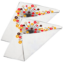 2Stk Quadratisches Kissenbezug Vintage- Blumenmuster Für