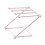 Light Pink Countertop Dishcloth Drying Rack 4 Arms Folding Plastic 1