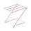 Light Pink Countertop Dishcloth Drying Rack 4 Arms Folding Plastic 2