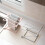 Light Pink Countertop Dishcloth Drying Rack 4 Arms Folding Plastic 8