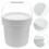 Paint Storage Pail Kunststoffbehälter Mit Deckel Weiß 1 4
