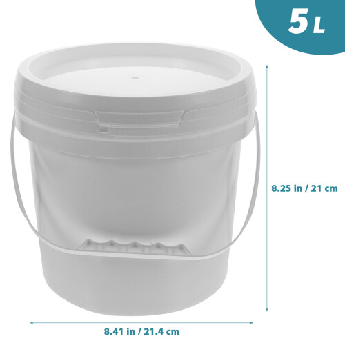 Paint Storage Pail Kunststoffbehälter Mit Deckel Weiß 1 1