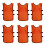 6 Trainingsweste Für Kinder Orange 3