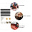 Tools Stanze Werkzeug Set Mini Bohrer Handbohrer Set 2x17,8 cm 8