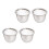 Raindrops 4-teilig Teeinfuser Silber Mit Filter 1