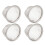 Raindrops 4-teilig Teeinfuser Silber Mit Filter 4