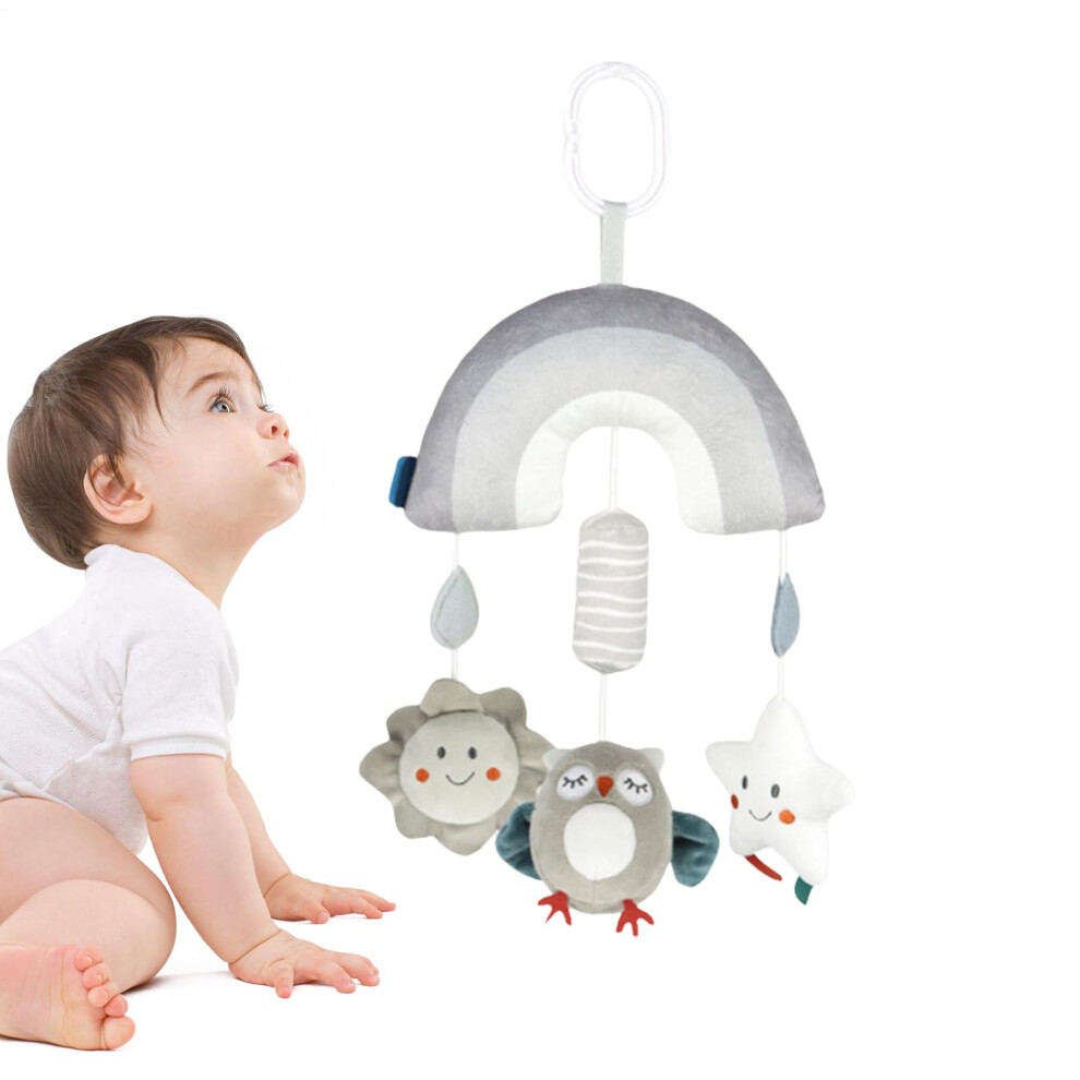 Crib Musical Mobile For Bassinet And Crib, Animal Theme, Baby Soother, Wind Chime Bell