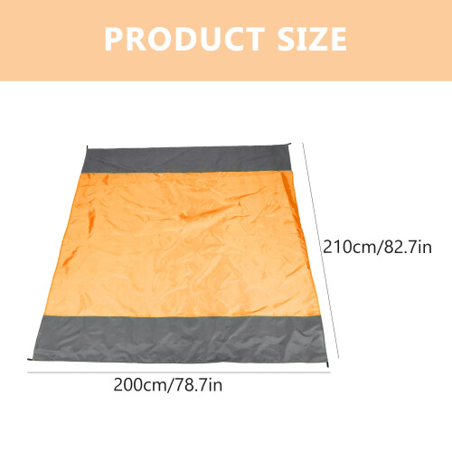 Feuchtigkeitsfeste Campingdecke Orange 1