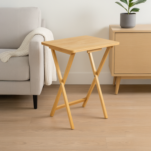 Portable Wooden Folding Snack & Laptop Side Table 1