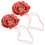 Blumenform Vorhangband Rotes 2 4