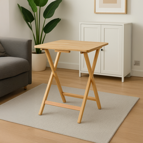 Portable Wooden Folding Snack & Laptop Side Table 2