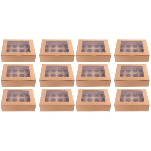 12 Cupcake Boxen Kuchen Aufbewahrungsbehälter 2