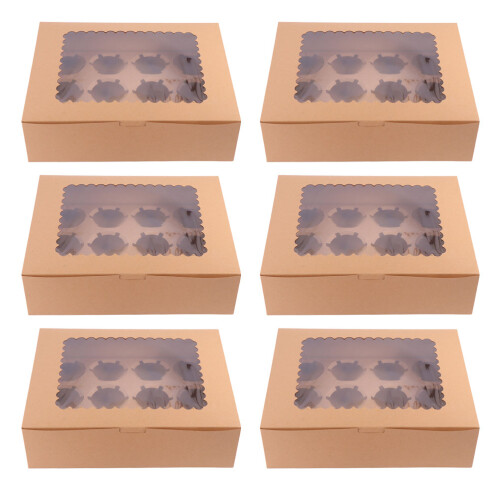 12 Cupcake Boxen Kuchen Aufbewahrungsbehälter 1