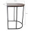 Gr8 Home Nest of 2 Coffee Black Frame Woodgrain Side Tables 2