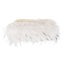1Roll White Shaggy Faux Fur Fabric for DIY Costume and Handmade Crafts