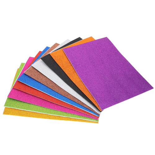 Papier, Glitzer Material, 10 , Für Bastelpapier