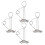 4Stk Federverschluss Fischgrät 8