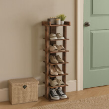 Neo 7 Wood Tier Wooden Shoe Rack