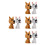 8 Pcs Bobblehead Dog Model For Car Dashboard Decoration 10