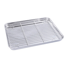 2Stk Backblech Und Rost Set Für Zuhause Und Restaurant